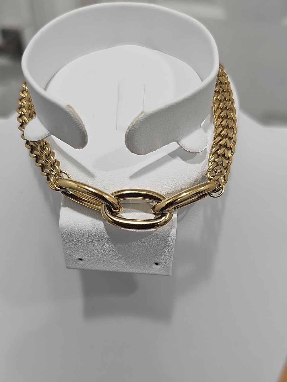 Bold Chunky Gold Link Statement Bracelet